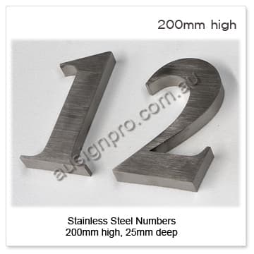 Built Up Stainless Steel House Numbers – STAINLESS STEEL LETTERS
